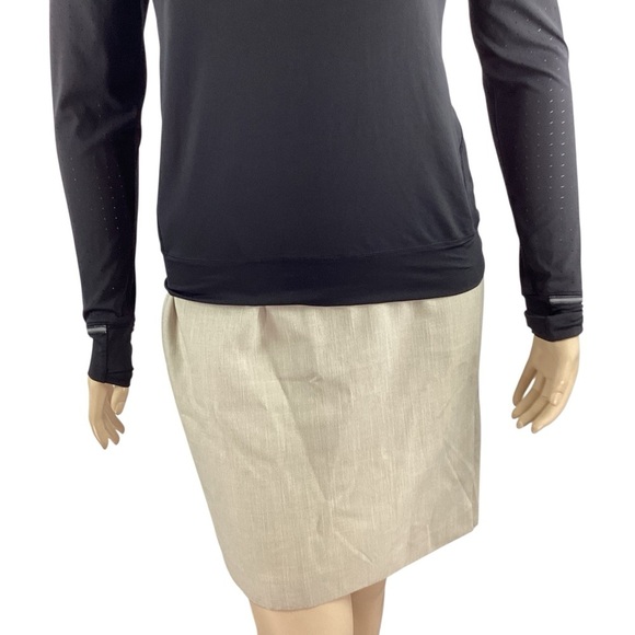 Lululemon Mind Over Miles Long Sleeve Top Black Size 10 - Picture 3 of 6